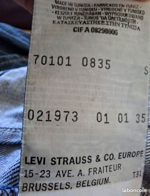 Veste Levi's Engineered Jeans Girls Années 2000 Taille S (image 11)