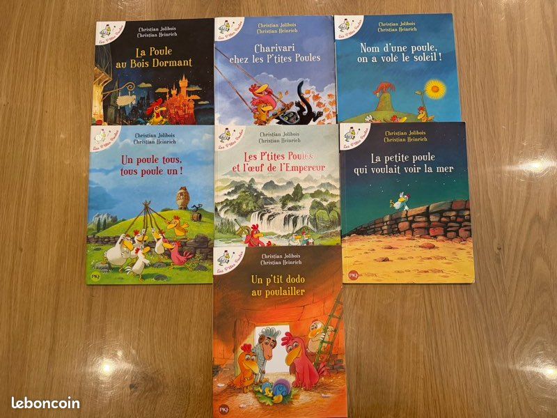 Lot de 7 livres Les P'tites Poules (image 1)