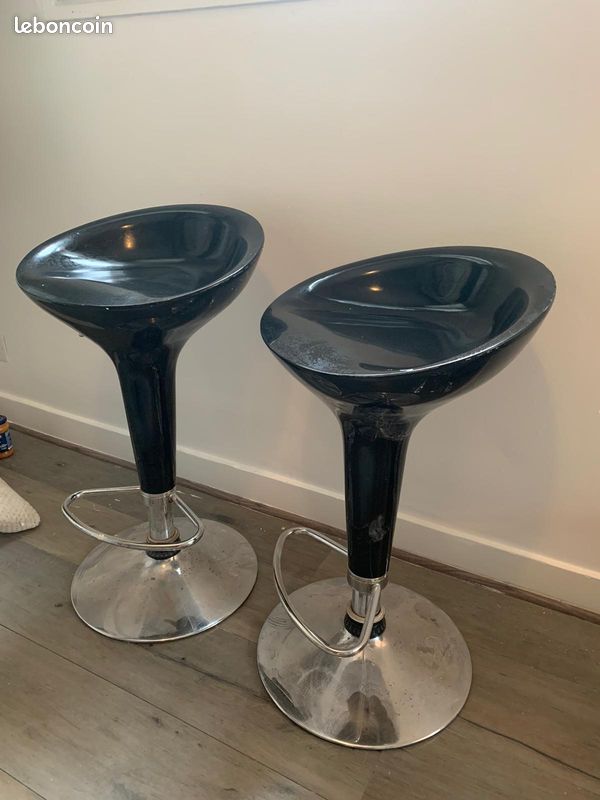 Lot de 2 tabourets bar (image 1)
