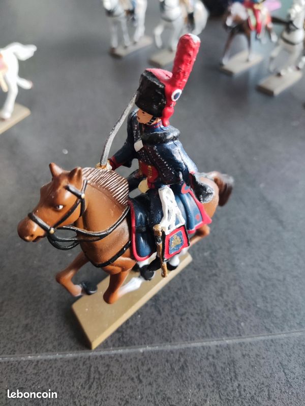 FIGURINE + CHEVAL - GLORIEUX CAVALIERS DE NAPOLEON STARLUX Plomb EDITIONS ATLAS EUR 6,90 - FR