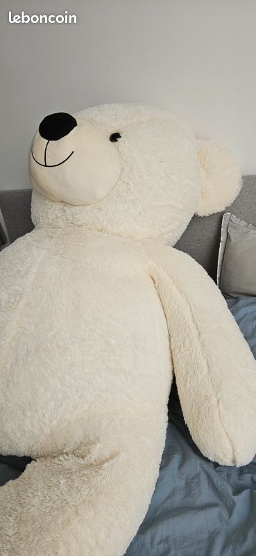 Peluche géante ours blanc Jeux Jouets