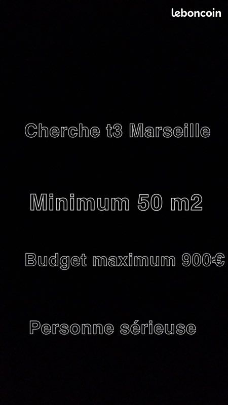 Appartement 3 pièces 50 m² · à Marseille · 50 m² · 900 €