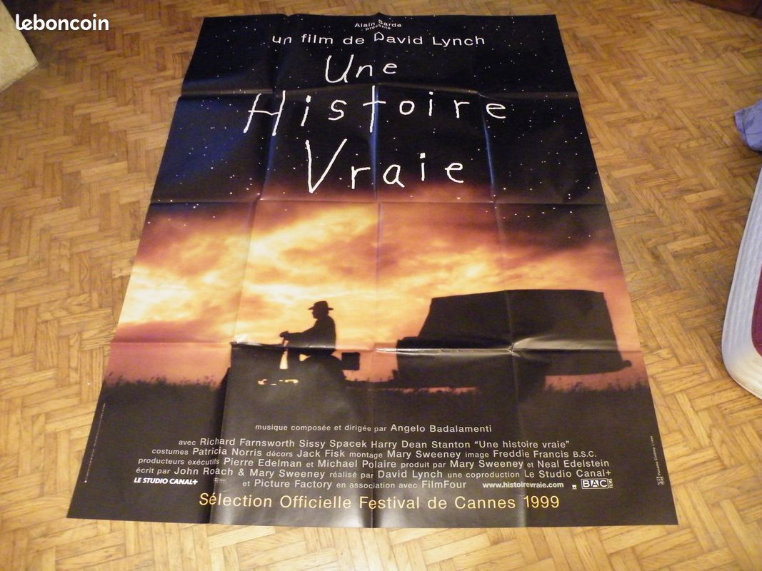 Une histoire vraie david lynch * affiche cinema 120 x 160 cm - Collection