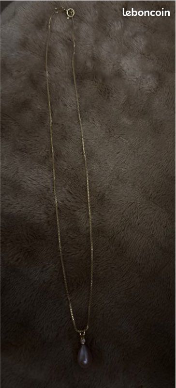 Collier en or perle culture (image 2)