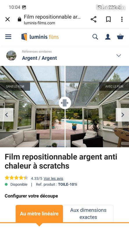 Film repositionnable anti chaleur (image 1)