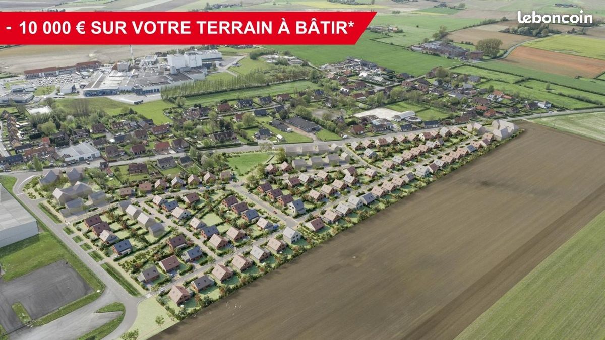 Terrain 393 m² Steenvoorde · 80 000 €