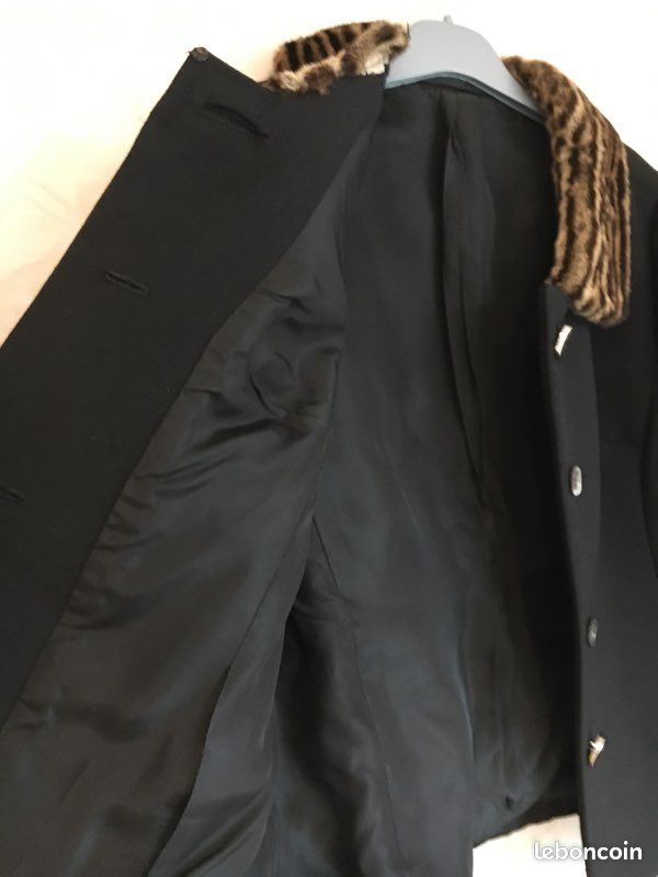 Manteau pure laine et fourrure (image 3)