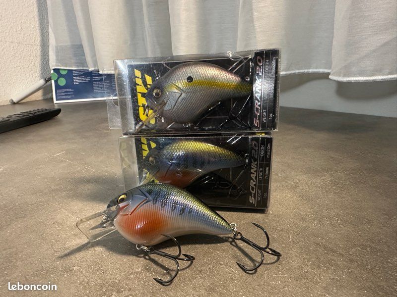 Leurre Megabass S-Crank 1.2 – Neuf – Lot (Bait Bundle) – Fabriqué Au Japon