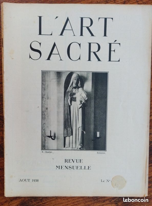 Lot de 19 magazines anciens L'Art Sacré 1937, 1938 et 1939 (image 10)
