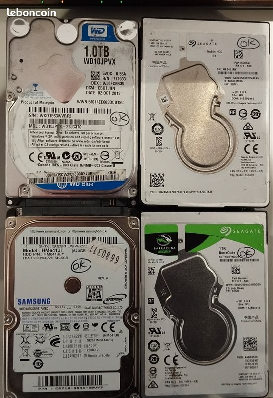 Référence produit: DISQUE DUR 1TO 2''1/2 SATA