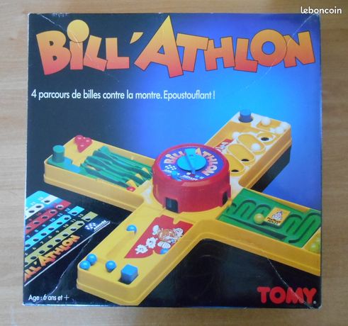 TOMY Bill' Athlon - Jeu De Société Vintage Neuf En Boîte - Années 80/90