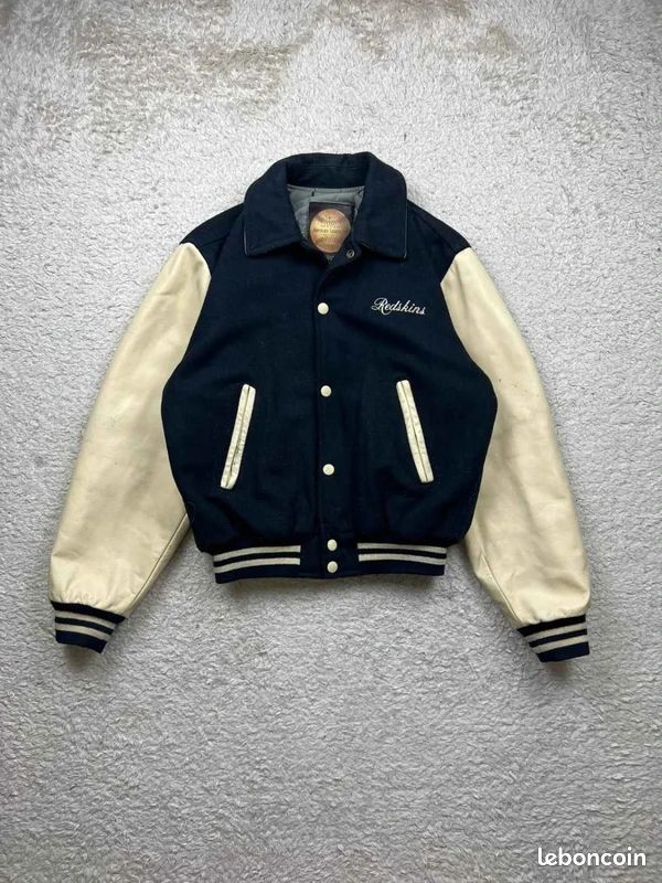 REDSKINS Vintage Veste Dragon Ourson Par RDS Noir Beige Taille:XL