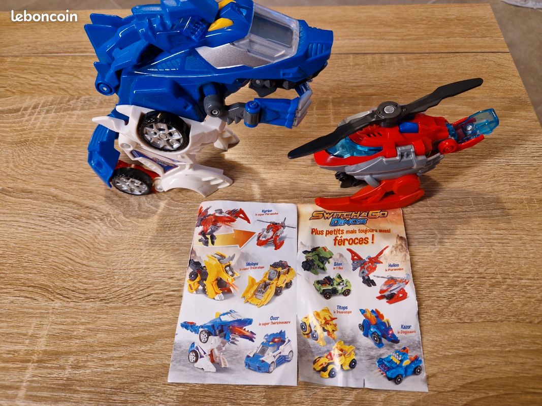Lot 2 Switch & Go Dino état neuf (image 1)