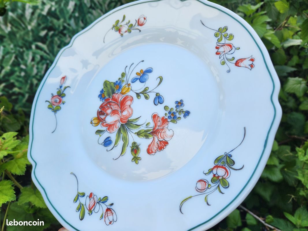 Lot De 8 Petites Assiettes Plates Vintage Arcopal France Esso Diamètre 19,5 Cm