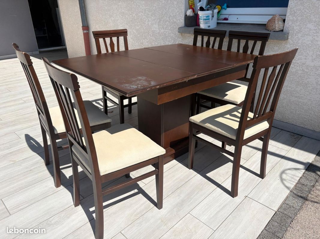 Table de salle a mange+ 6 chaises (image 3)