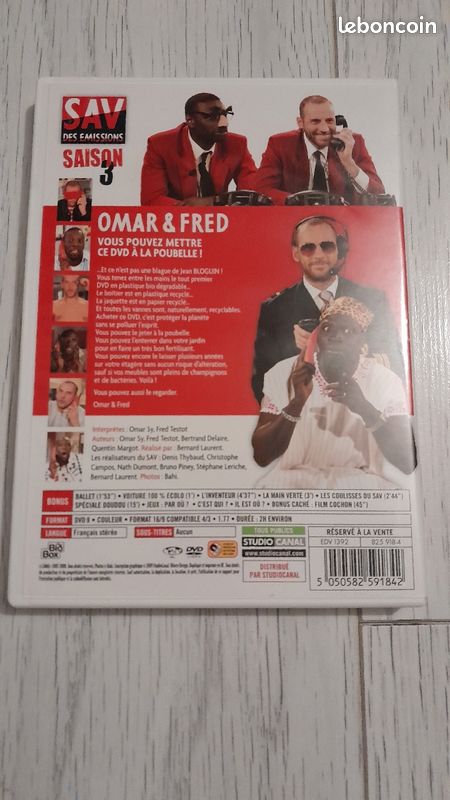 Dvd saison 3 " Omar et Fred" en très bon état (image 2)