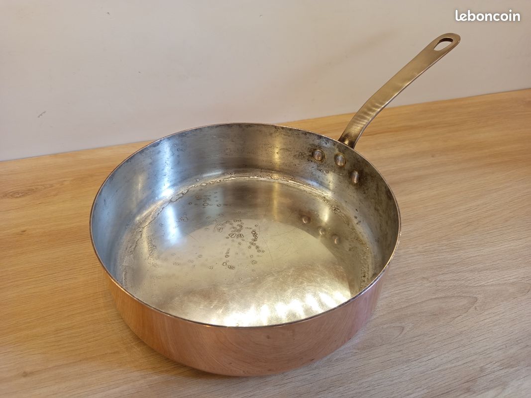 Article - Sauteuse en cuivre étamé