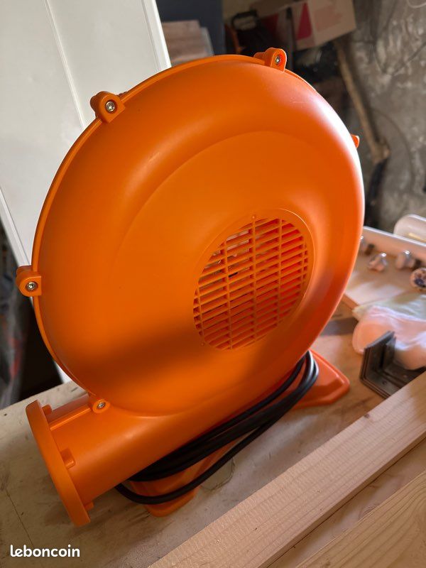 Souffleur électrique 250 W – Pompe à Air Haute Pression 420 M³/h – Pour Châteaux Gonflables, Toboggans Et Décorations – Prise Européenne