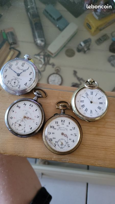 Lot De Montres Gousset - Occasion, Bon état, Vintage, Pour Collectionneurs Ou Décoration