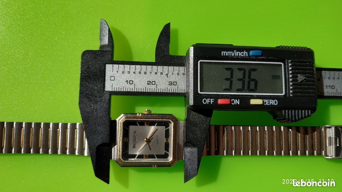 Montre Vintage Neuve de Stock fin 80's-début 90's, marque Henry Castignac, Quartz Miyota (image 8)
