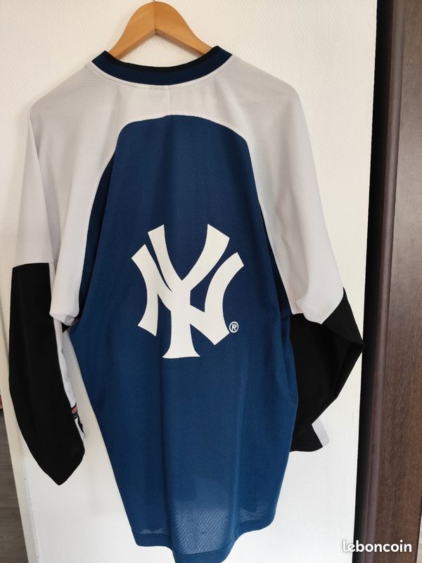 Maillot De Baseball New York 99 Hip Hop Cousu Pour Homme - Style Années 90 Idéal Fêtes & Cadeaux