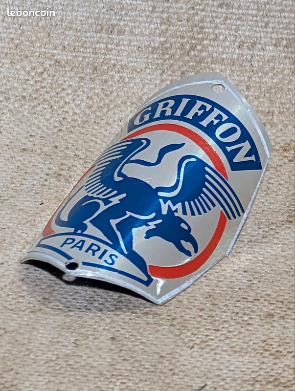 Belle Plaque de Velo Cadre Cycles GRIFFON - Old Bike Head Badge