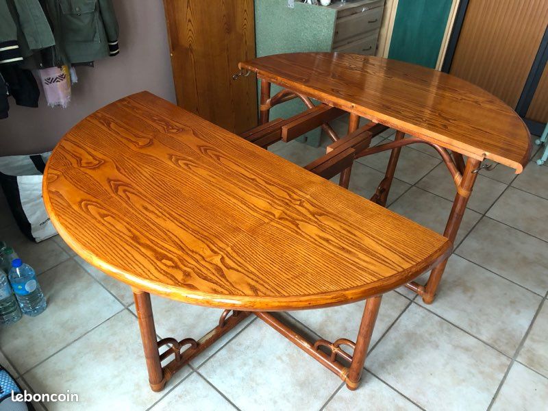 Table ronde bois (image 3)