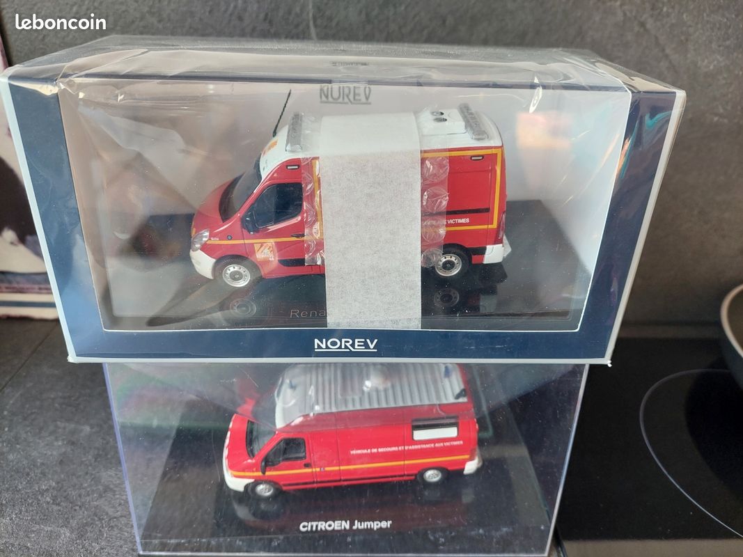 Norev 1/43 – Citroën Jumper Pompiers VSAV – Occasion – Défaut Peinture Toit