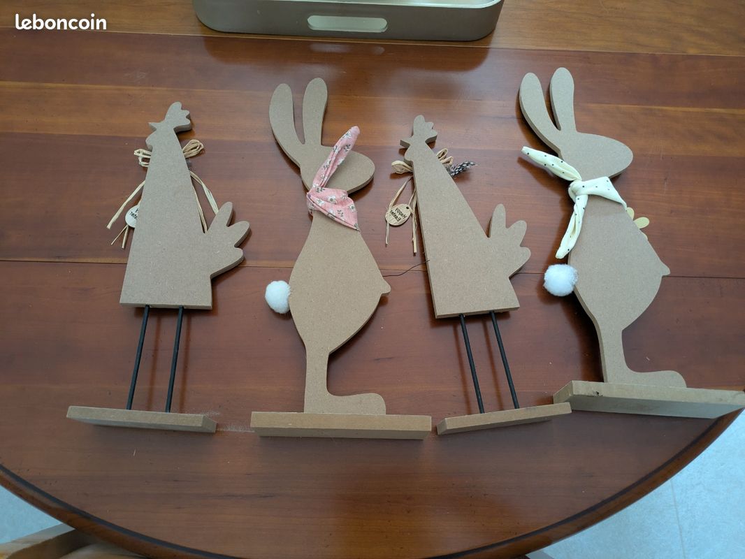 Décoration de Pâques poules et Lapins (image 2)