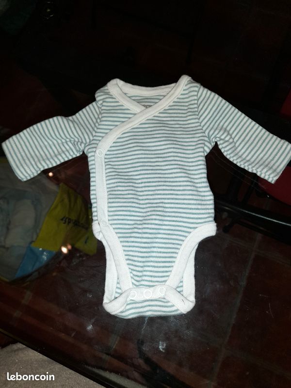 Body manches longues prématuré 45cm (image 1)