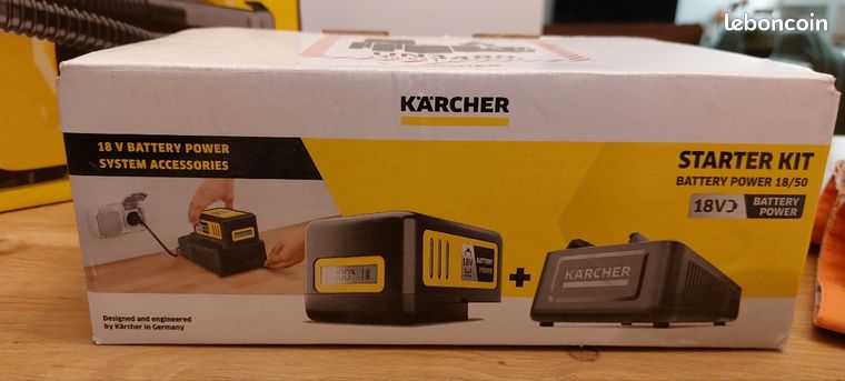 Starter Kit Batterie Karcher 18V - 5Ah Li-ion - NEUF