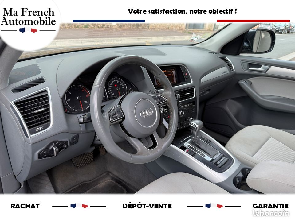 AUDI Q5 (8RB) Phase 2 2.0 TDI 16V Quattro S-Tronic7 17cv TOIT OUVRANT - BOITE AUTO - KIT DISTRIBUTION OK - CLIM AUTO - REGULATEUR DE VITESSE - GPS - RADAR DE RECUL AR - BARRE DE TOIT (image 4)
