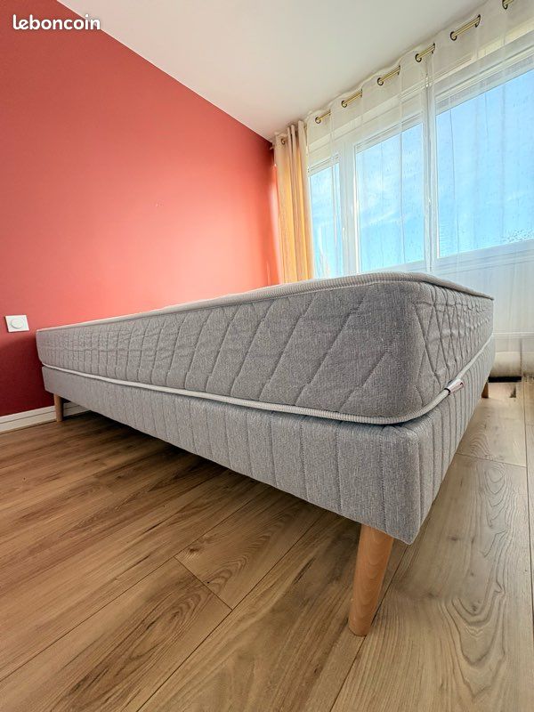 Sommier tapissier + matelas (image 3)