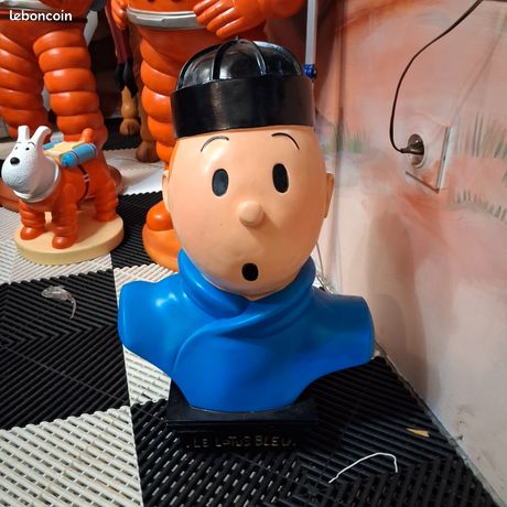 Buste Tintin Le Lotus bleu 52 cm - Collection