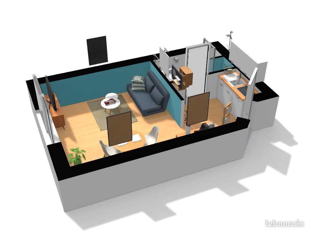Appartement 1 pièce 19 m² · à Caen · 19 m² · 570 €/mois
