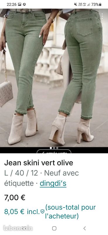Haut Sans Manches New Look Vert - Taille 12 - Occasion Très Bon état Avec Volants