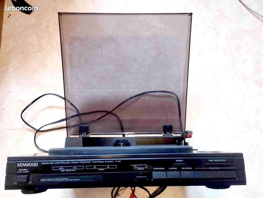 Platine Vinyle Kenwood KD-727 - Rare, Traction Tangentielle, Direct Drive, Cellule Neuve