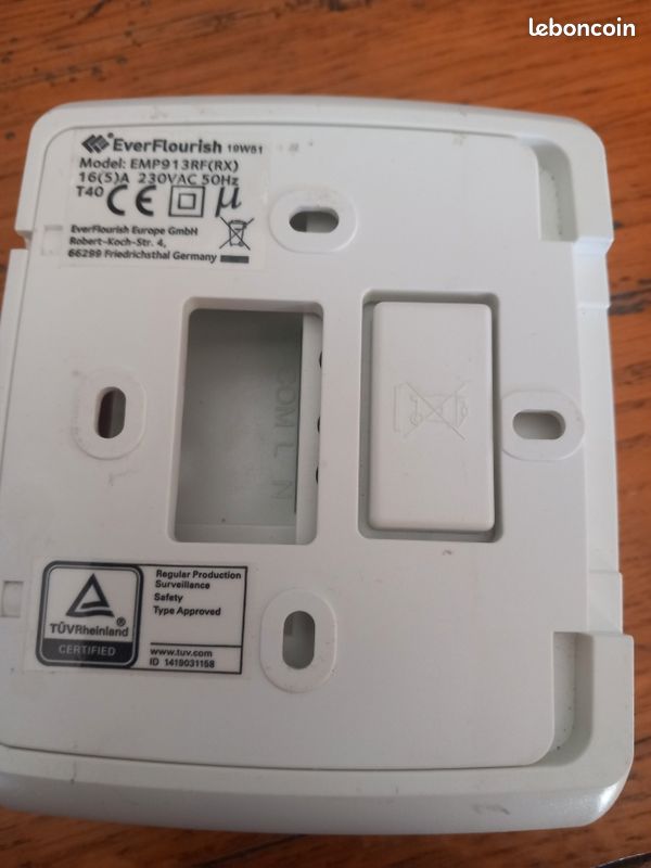 Thermostat électronique programmable EVERFLOURISH EMP913RF (image 6)