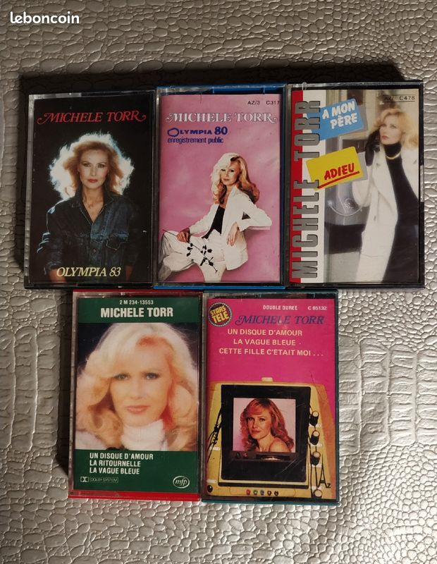 5 cassettes audio Michèle Torr vintage (image 1)