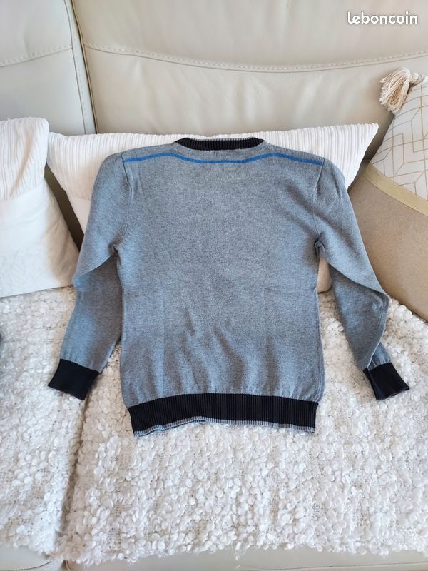 Petit pull Orchestra 10 ans 95 gris noir bleu (image 9)