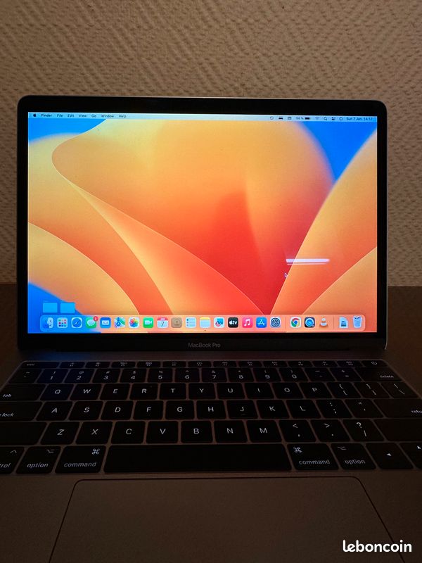 MacBook Pro 13 pouces (modèle 2017), coloris Gris Sidéral, avec un stockage confortable de 256 Go SSD (image 1)