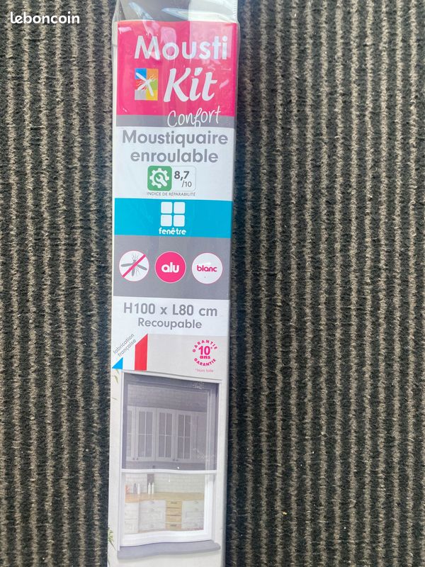 Moustiquaire alu moustikit 80x100cm recoupable (image 2)