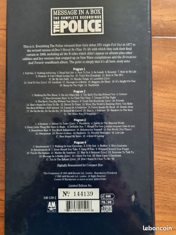 Coffret cd police (image 3)