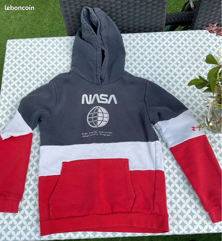 Capuche Pull Nasa Bleu Merchcode NASA INSIGNIA Sweat à Capuche