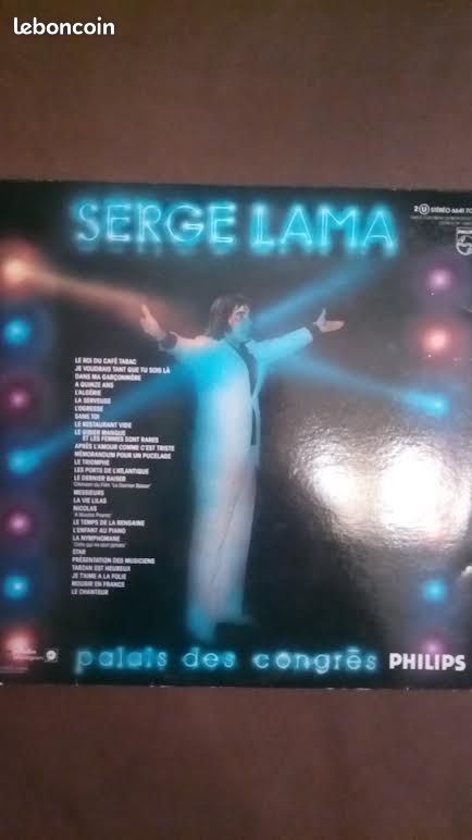 Serge LAMA au palais des congrès 2 vinyles 33T (image 2)