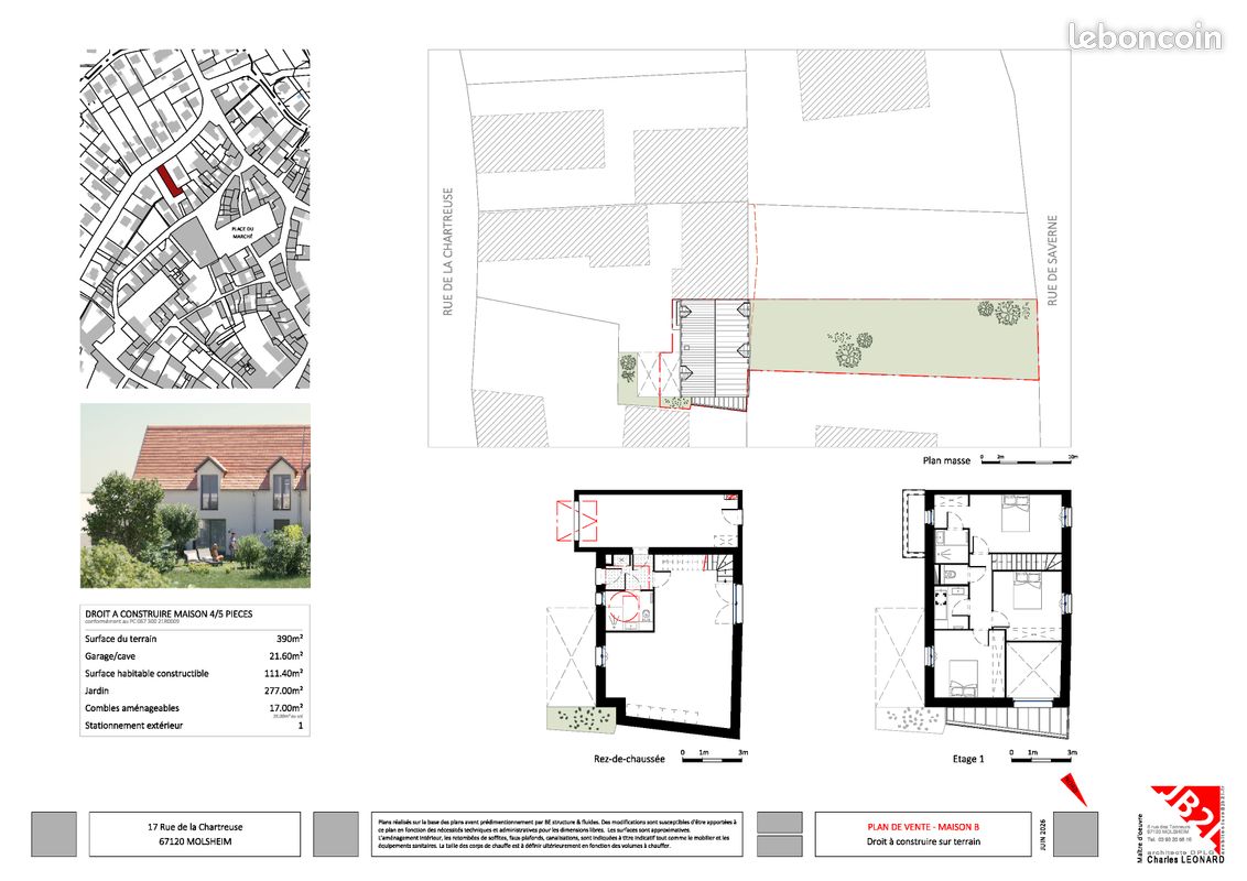 Terrain avec permis et projet purge · à Molsheim · 229 000 €