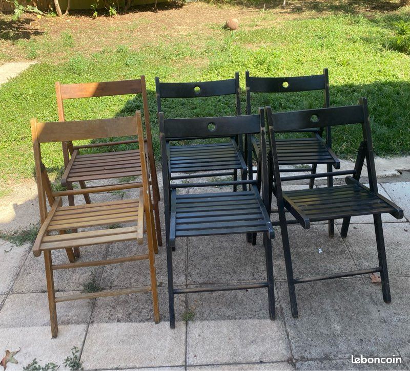 Lot de 6 chaises en bois (image 2)