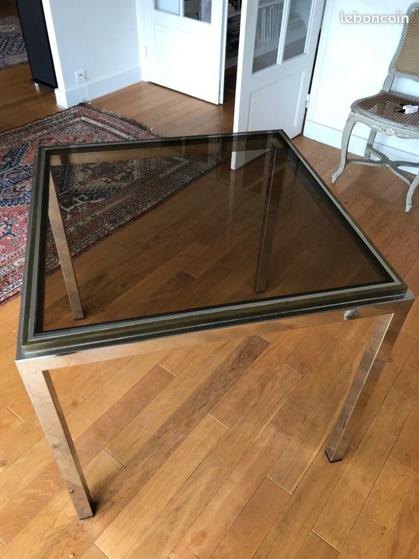 Willy Rizzo table carrée (image 1)