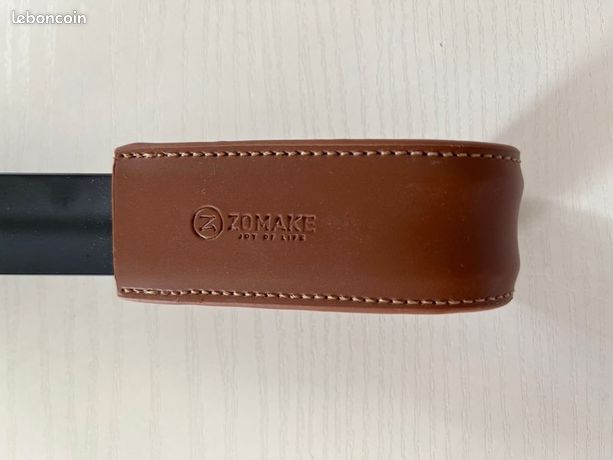 Chausse-pied En Acier Inoxydable ZOMAKE 17cm - Avec Étui Cuir Pour Voyage Et Usage Quotidien (Noir)