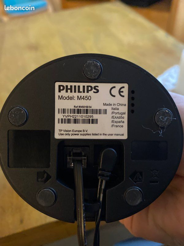 Téléphone fixe sans fil Philips Design M450 Noir (image 3)